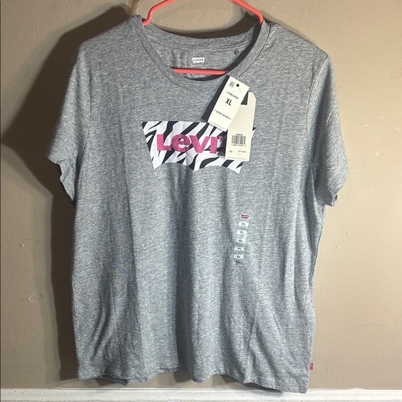Levi's Heather Gray Unisex Short Sleeve Tee New with Tags XL. - Picture 1 of 10